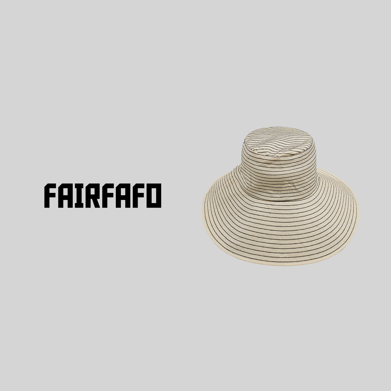 FAIRFAFO林肉肉【条纹渔夫帽】MK24MZ042