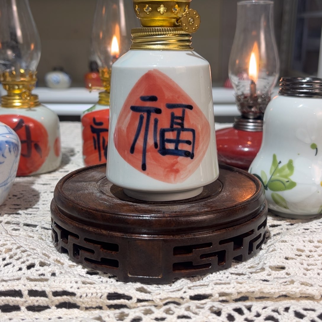 摆件景德镇陶瓷香薰灯