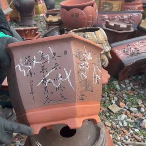 红陶紫砂花盆盆景盆栽