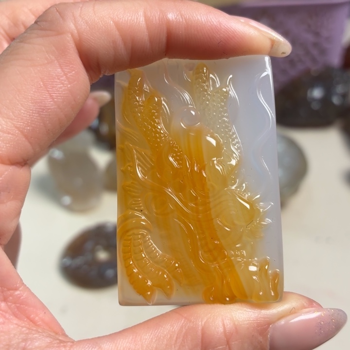 玛瑙/玉髓未镶嵌吊坠(不含链)