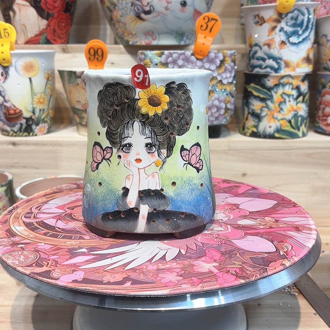 紫砂花盆手工花盆默认微瑕10/14微瑕