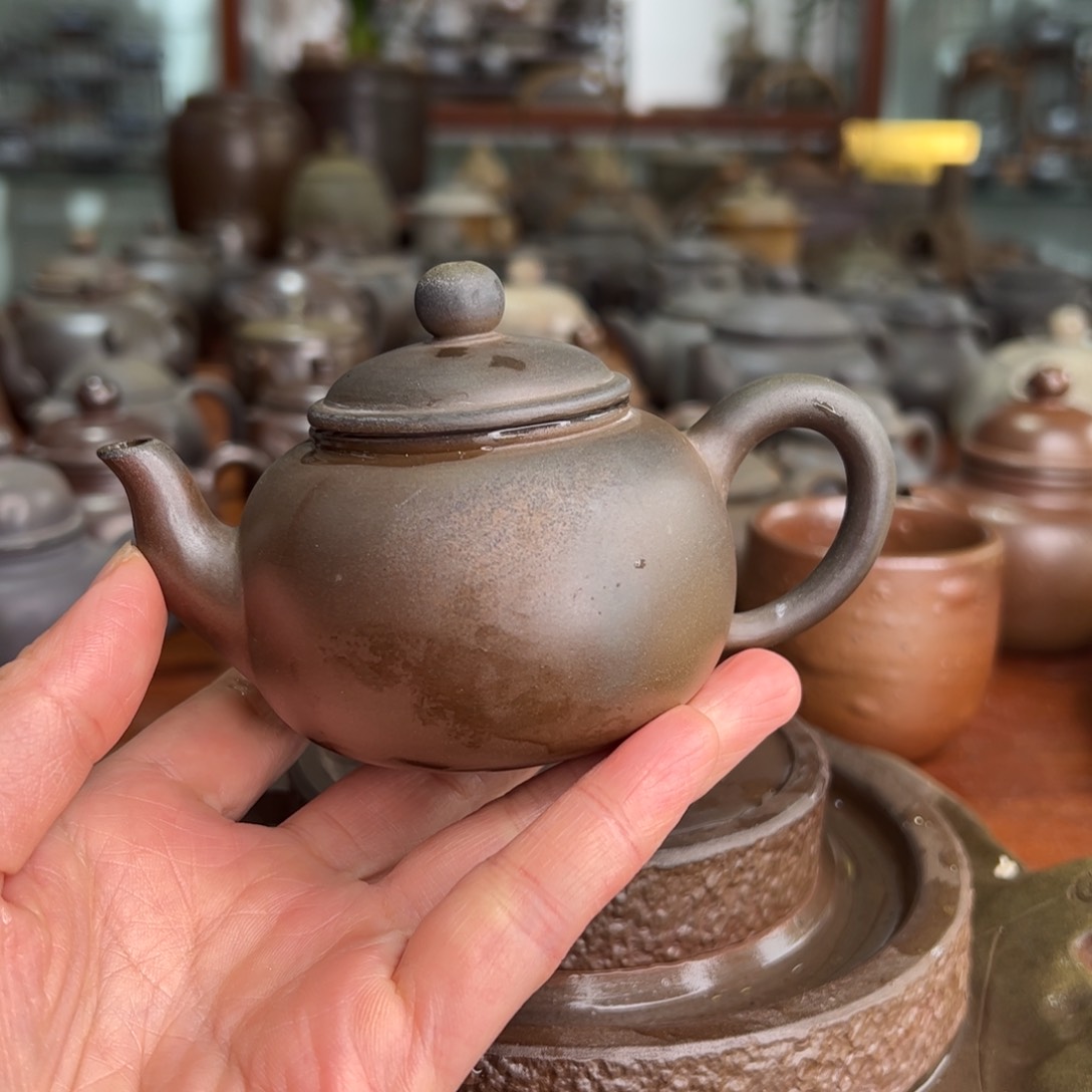 贵台龙窑柴烧茶壶A47