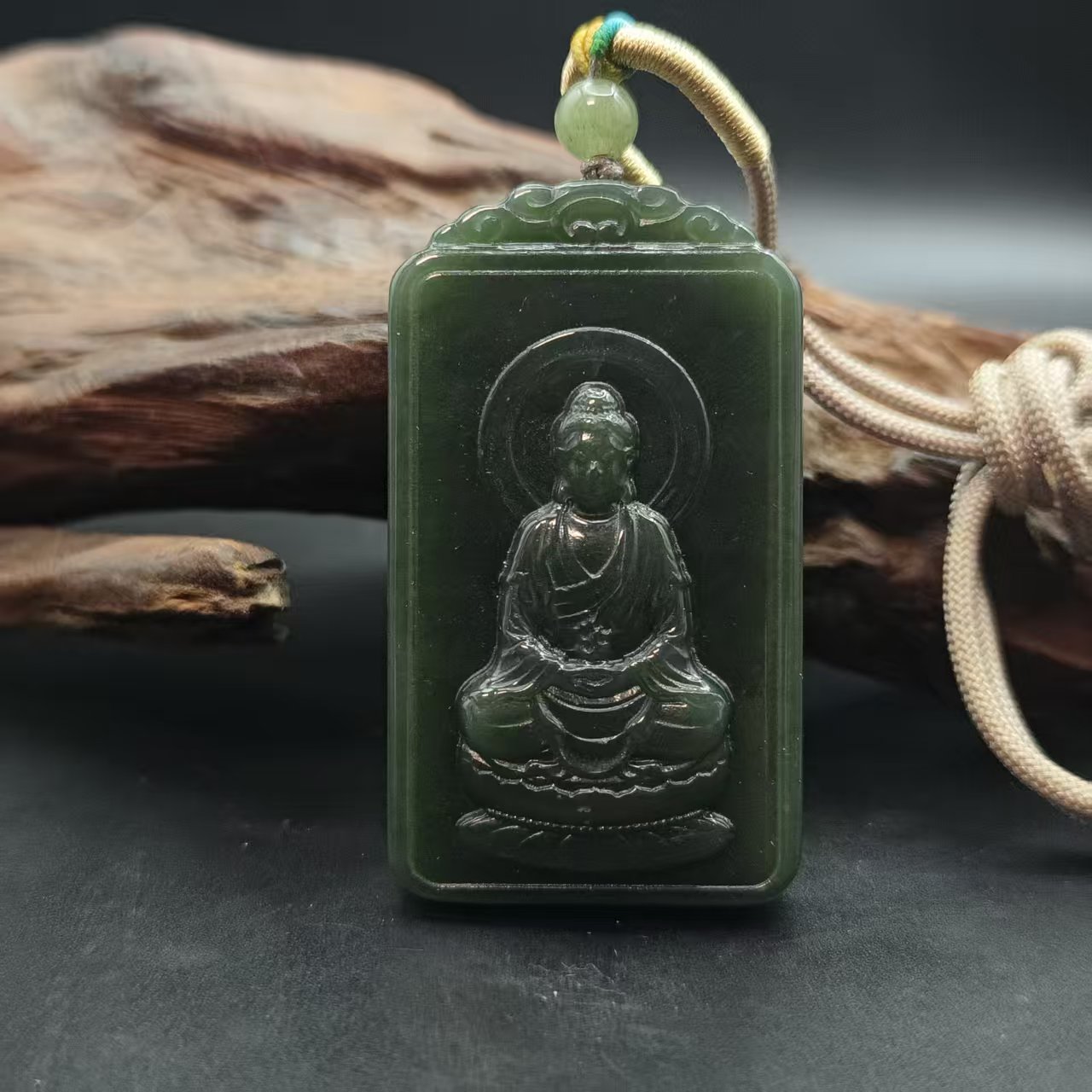 Z和田玉大日如来吊坠3152