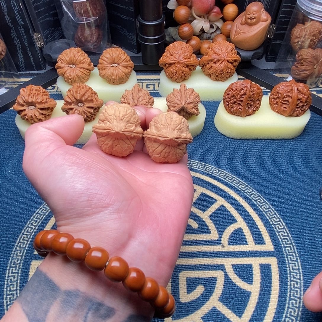 文玩核桃吊坠龟甲文35尺