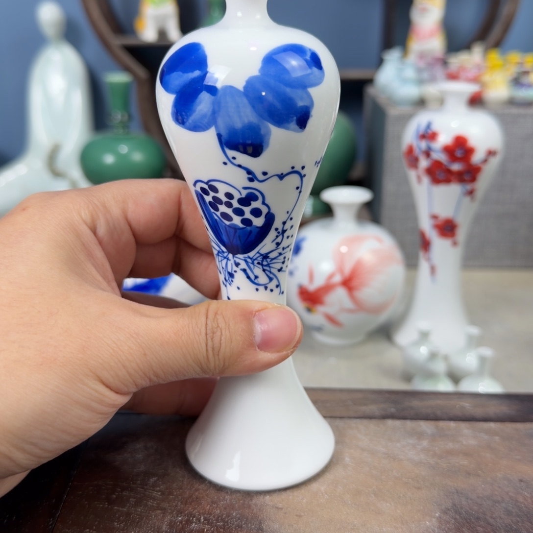 陶瓷手工小花器摆件