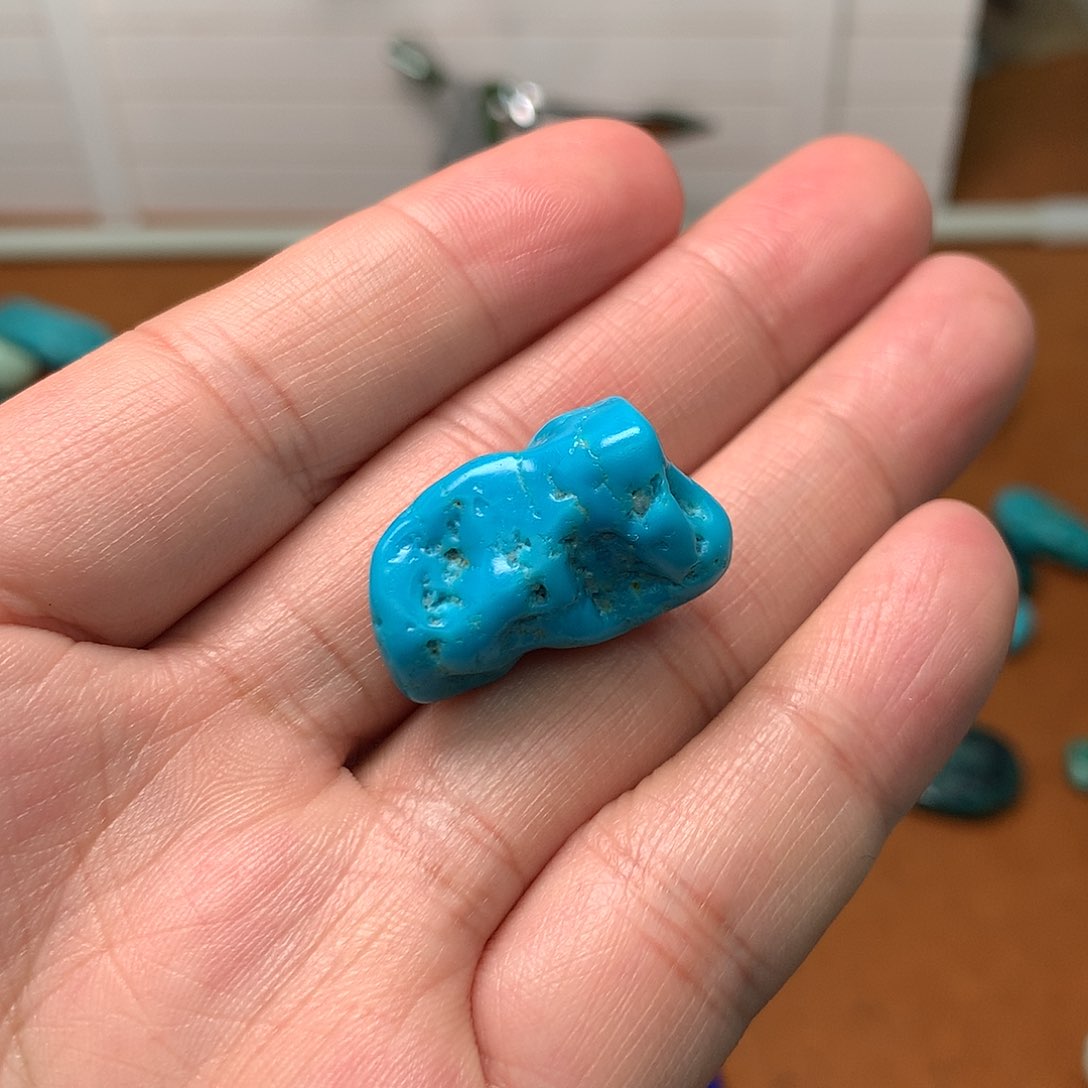 绿松石珠宝奇石未镶嵌M***K