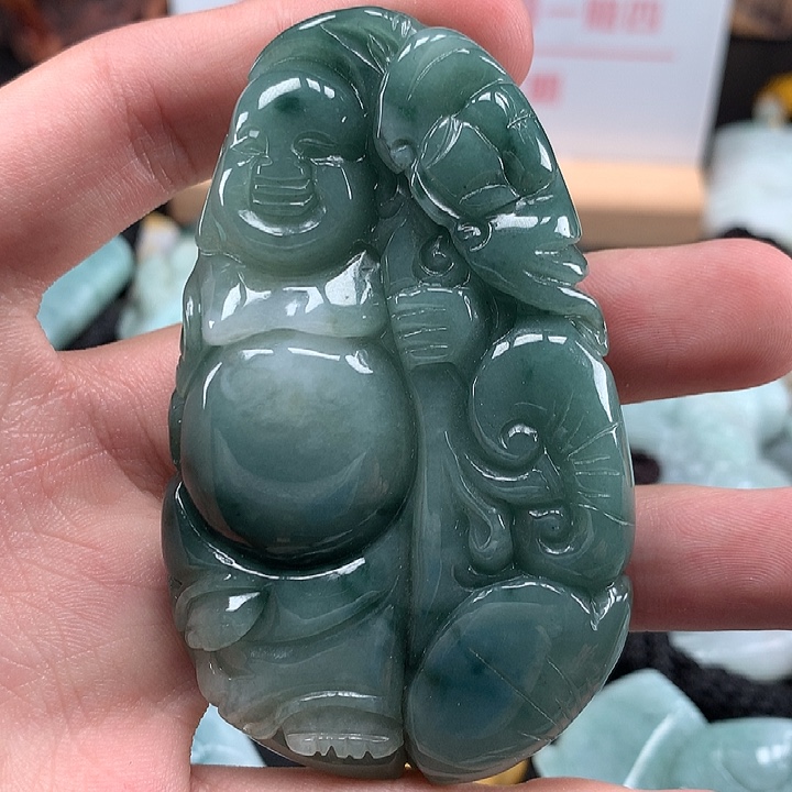 翡翠未镶嵌颈饰天然保真a货