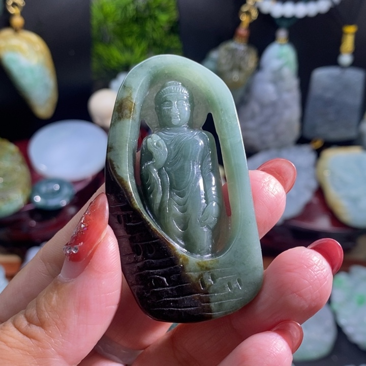 【闪购商品】颈饰未镶嵌翡翠阿咪