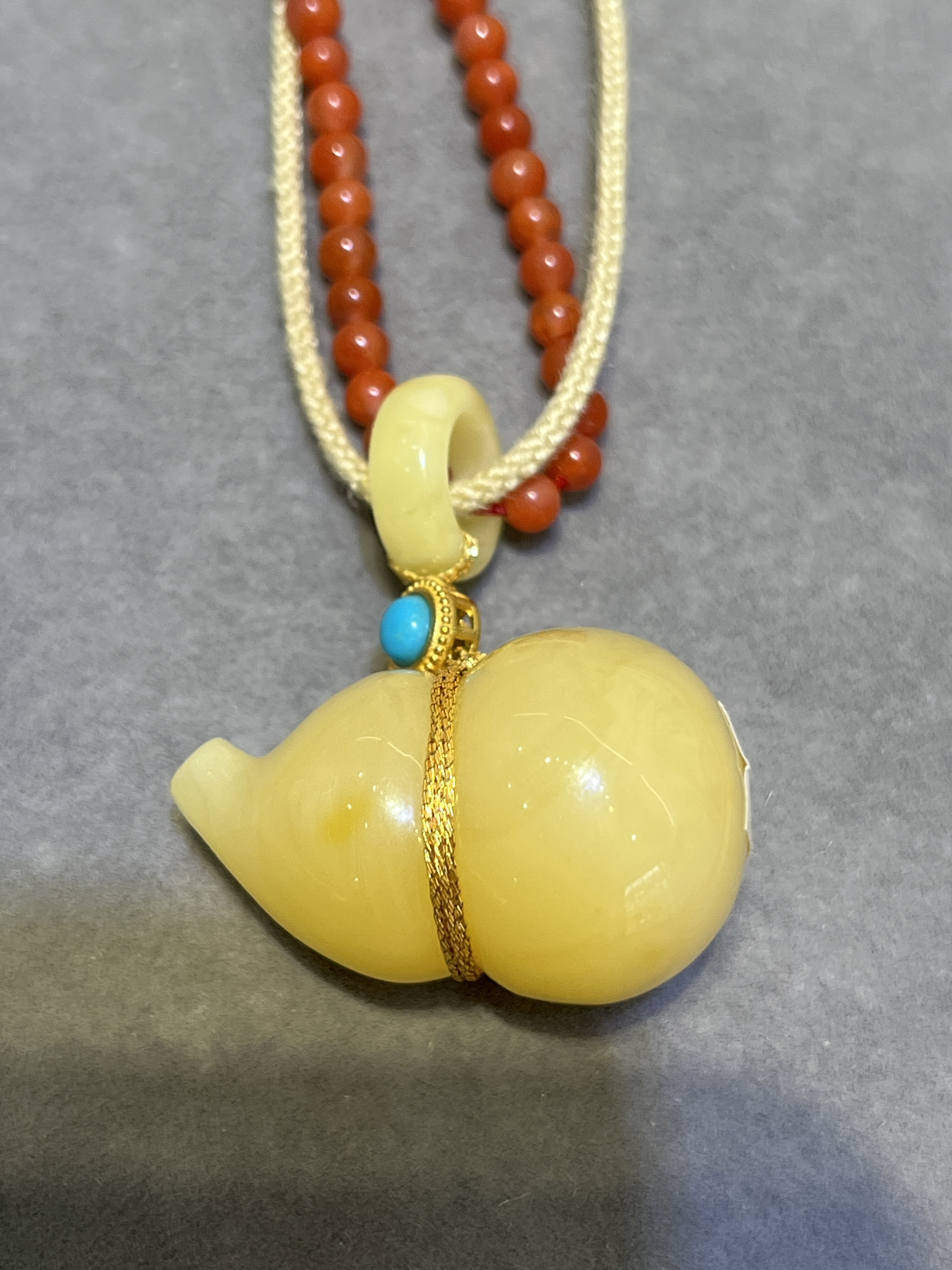 天然蜜蜡葫芦吊坠