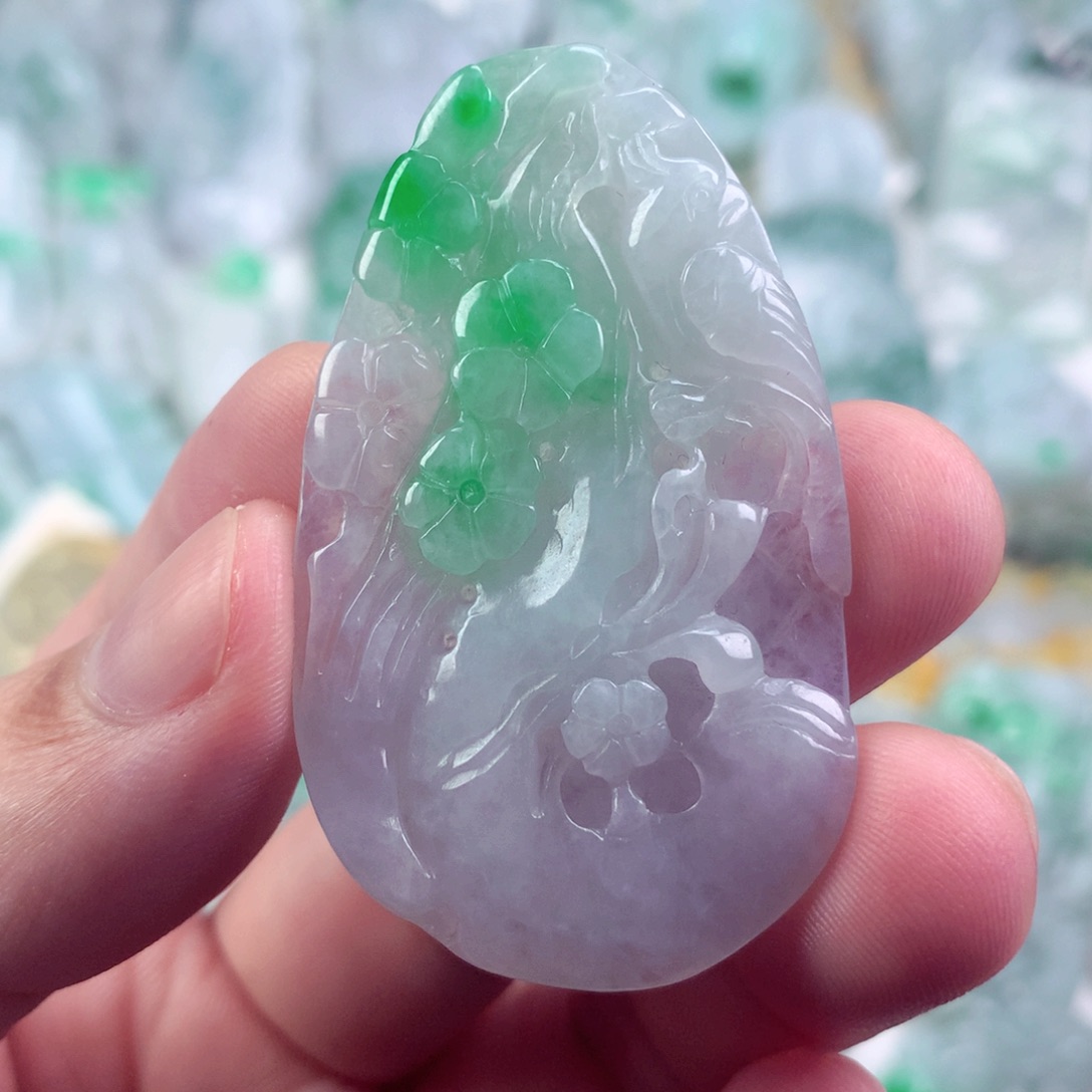 翡翠未镶嵌吊坠(不含链)