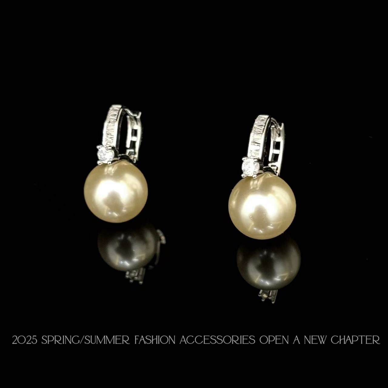 铜合金耳饰 镀K金 2025款C9195【云间露珠】BOBAOLI 耳环