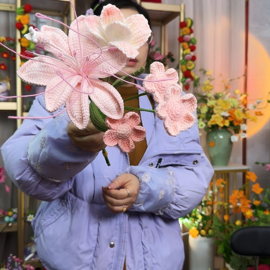 手工钩织设计花束