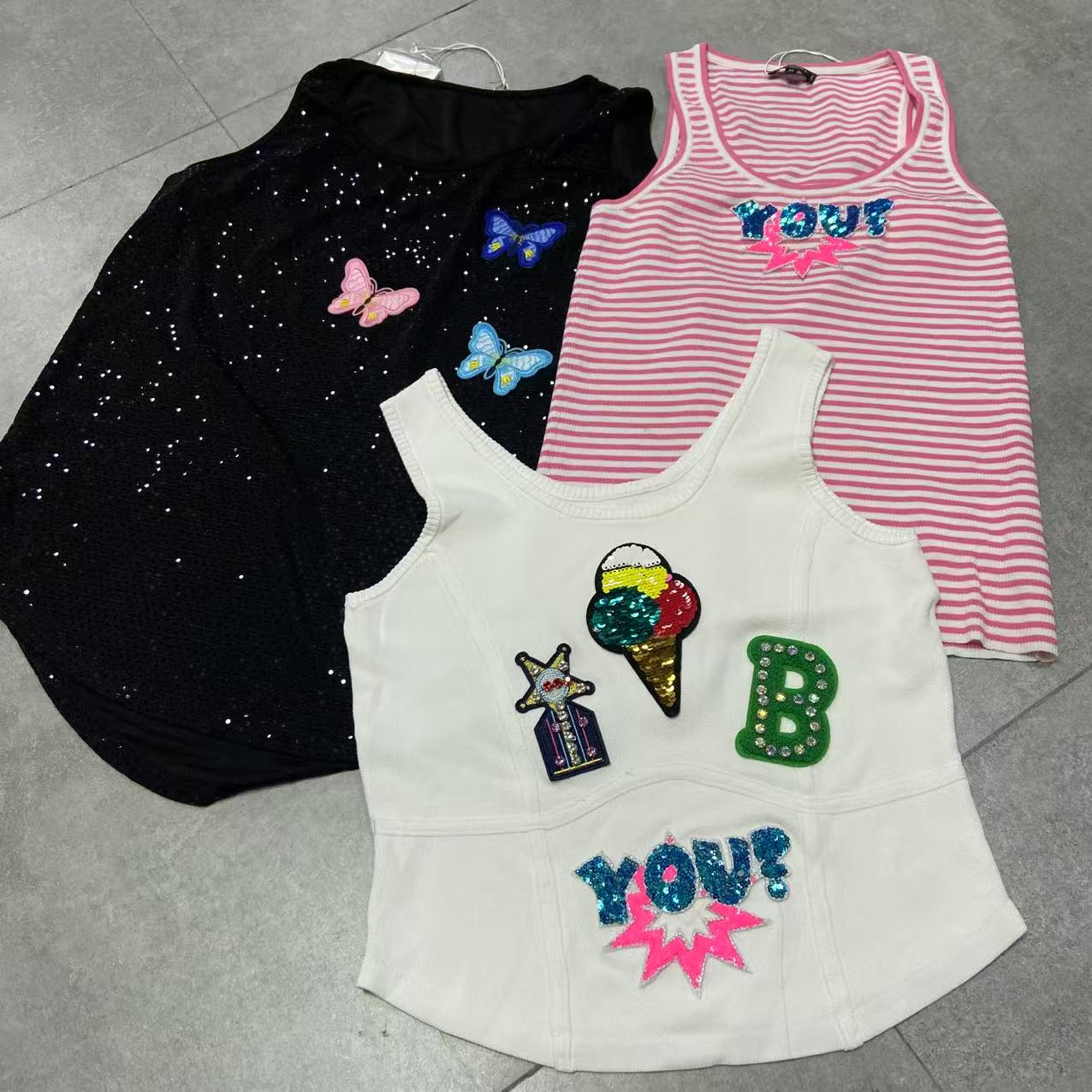 欧货重工百搭简约钉珠背心类合集 DZ250733