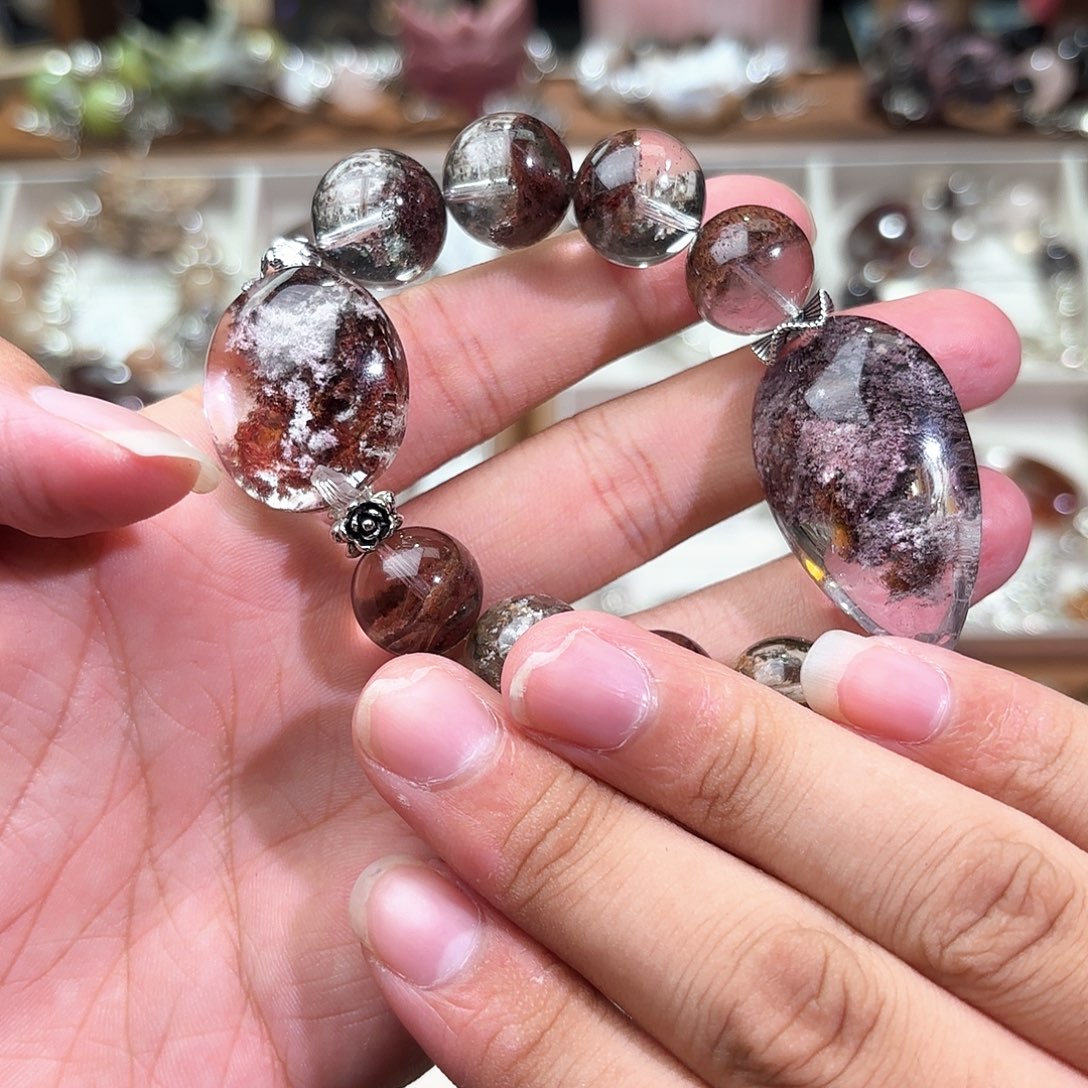 水晶手链合金磨*水晶