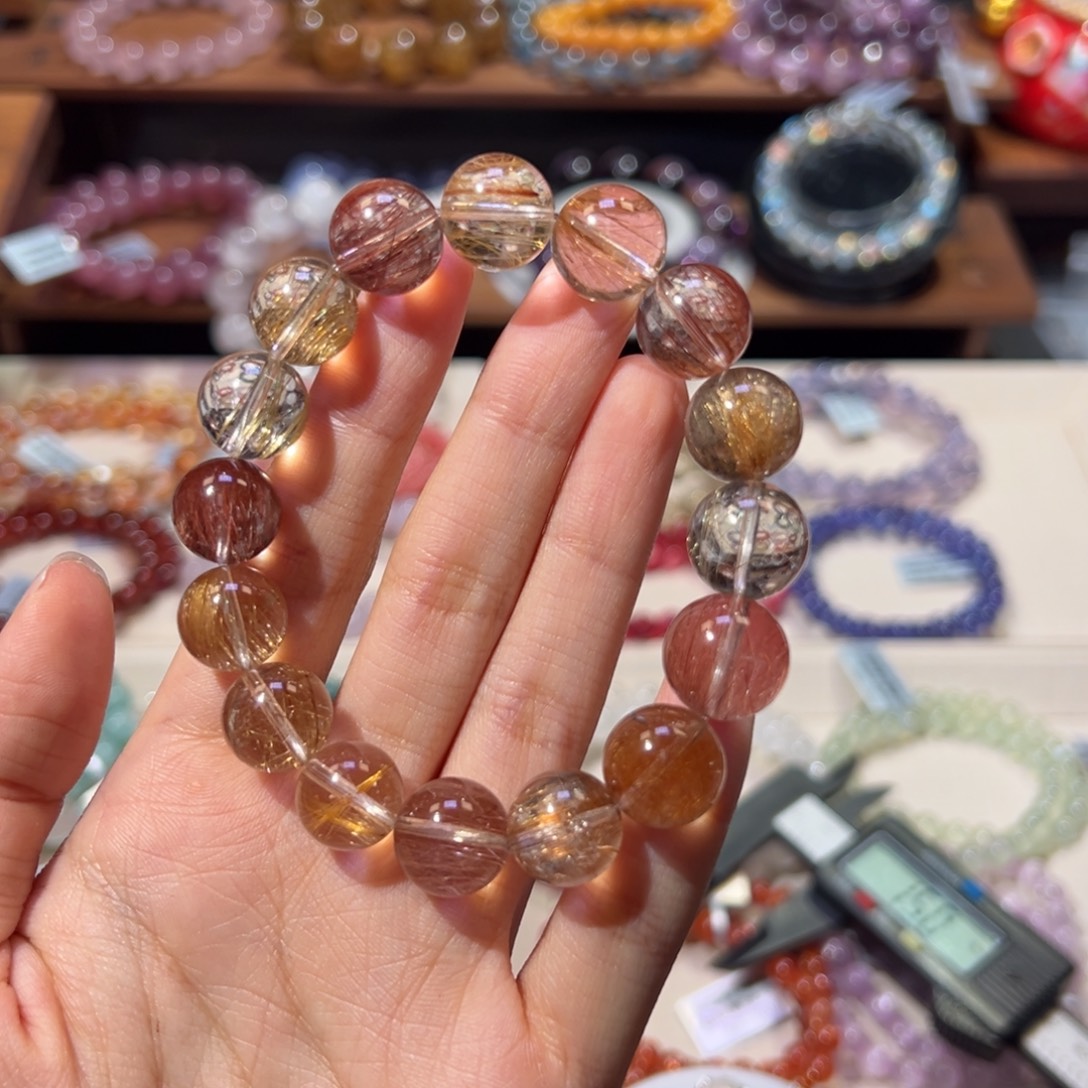 手串未镶嵌水晶大漏价福利顺彩发晶12m