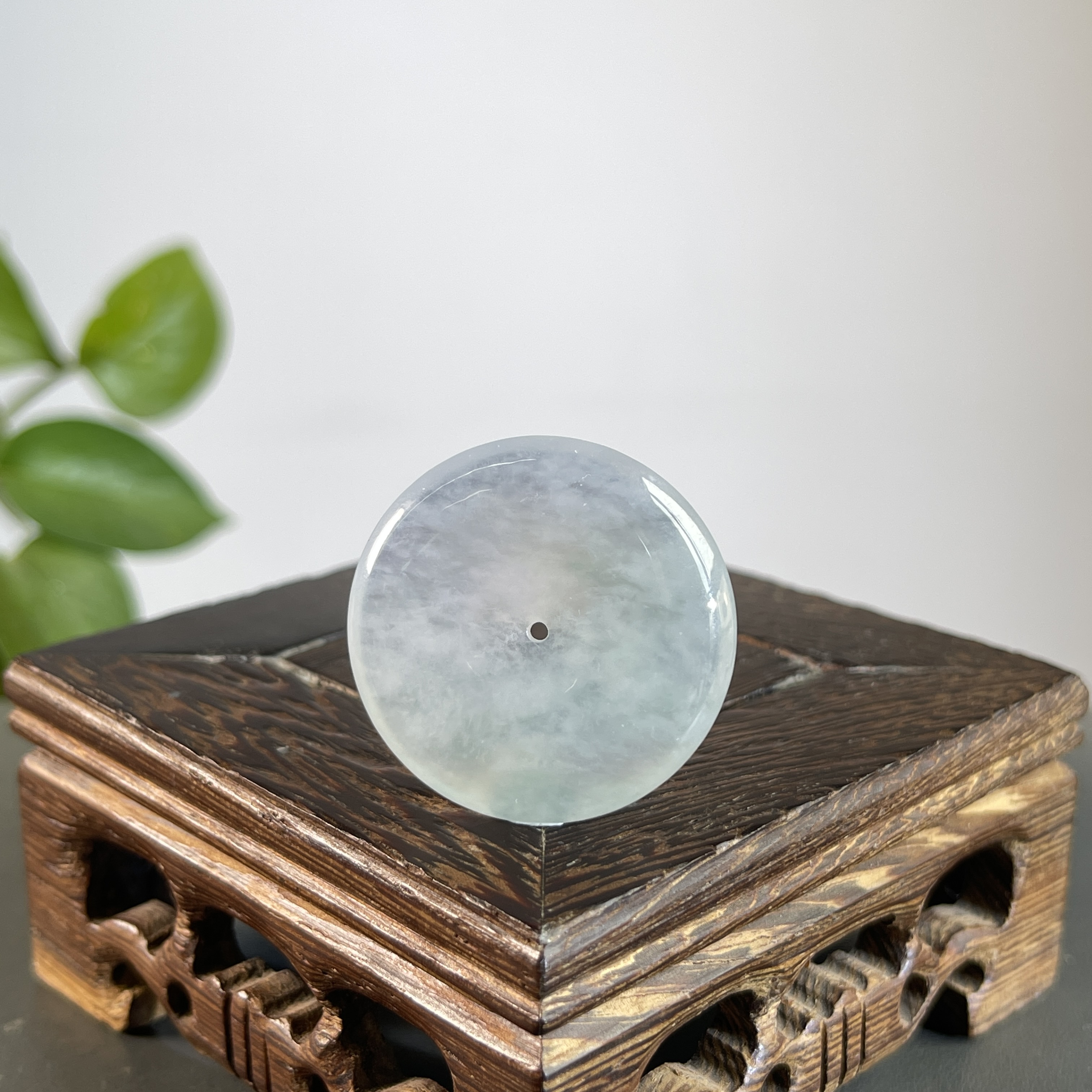 JTA13-158 天然缅甸A货翡翠 平安扣