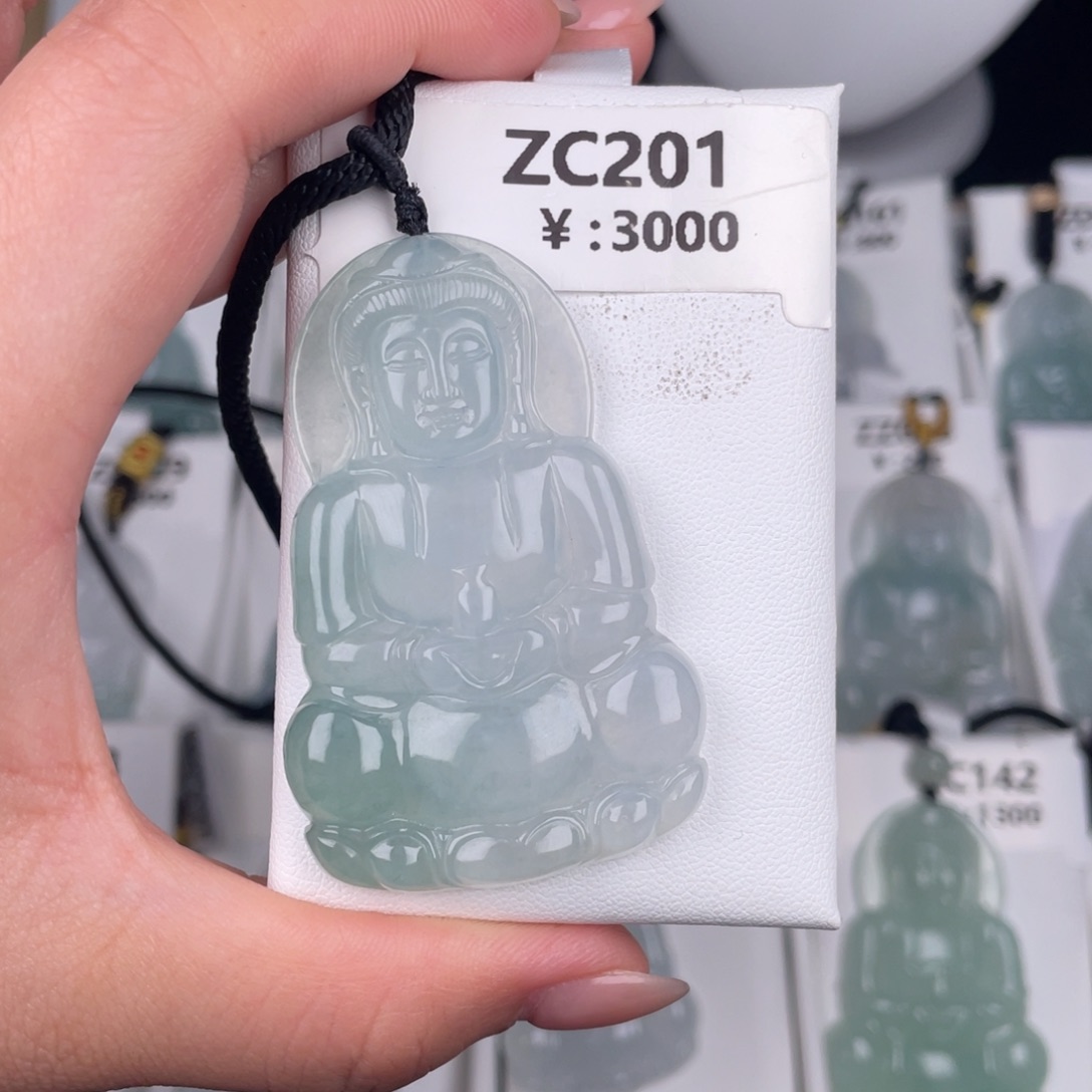 翡翠未镶嵌颈饰zc201