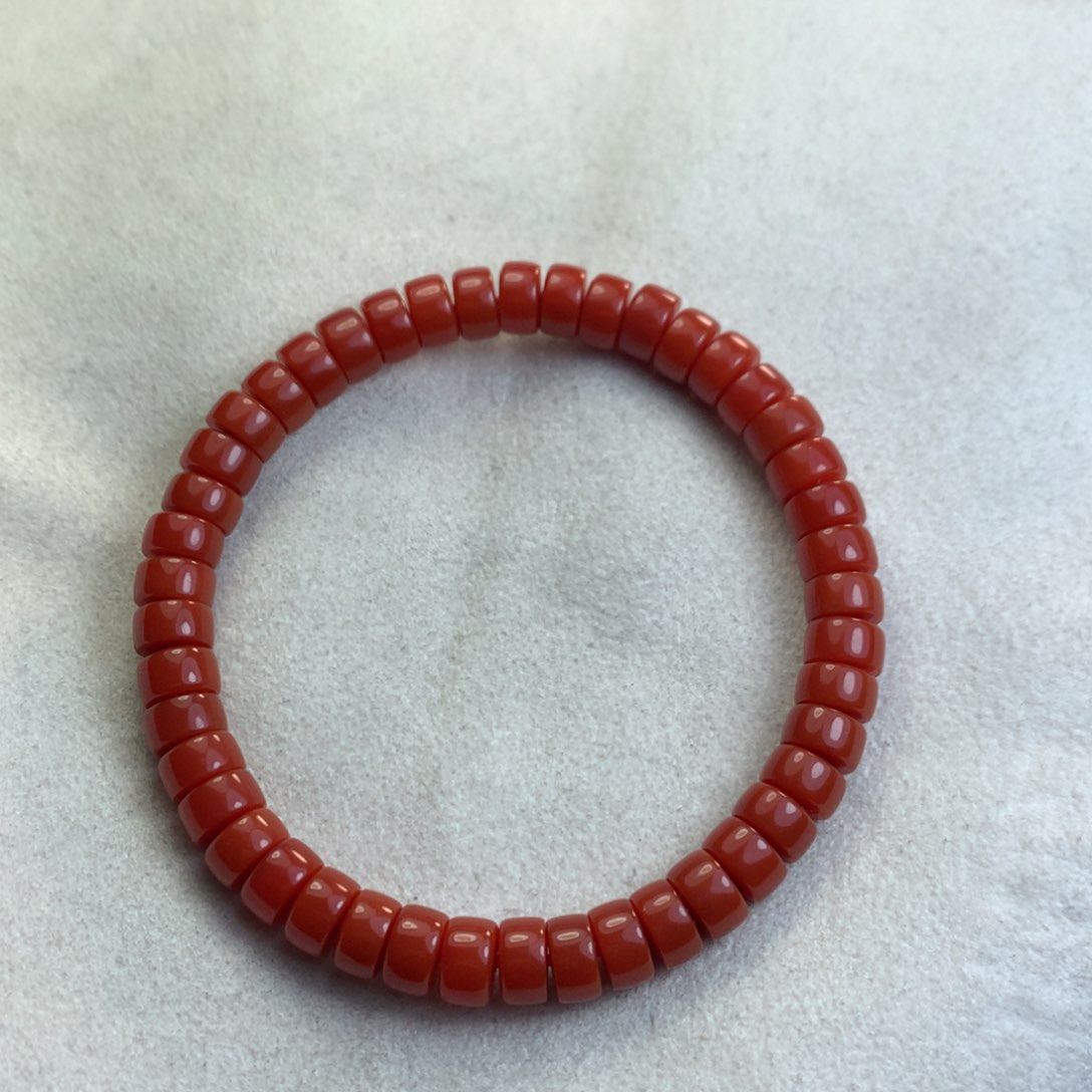南红玛瑙手串未镶嵌浅*