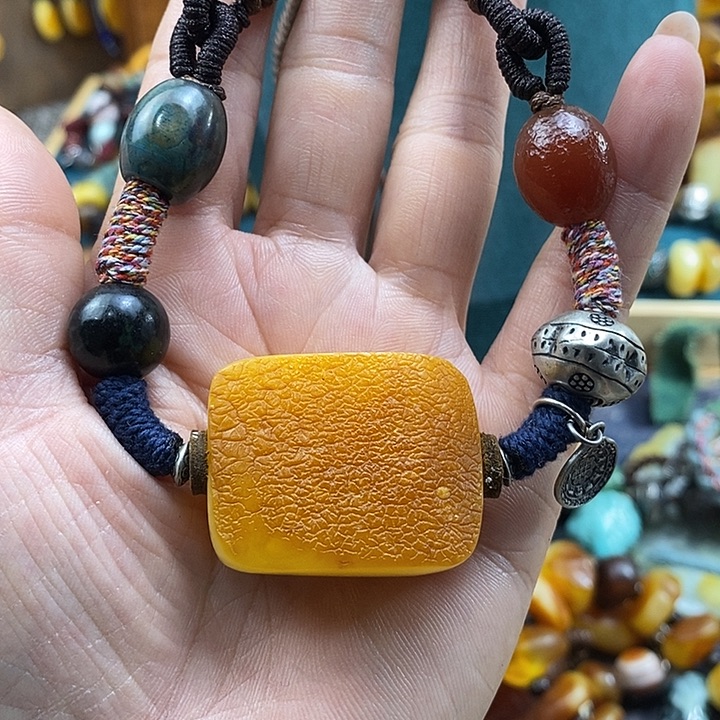 蜜蜡未镶嵌项链项链