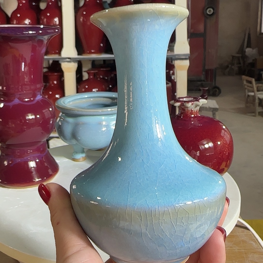 陶摆件郑家钧窑摆件