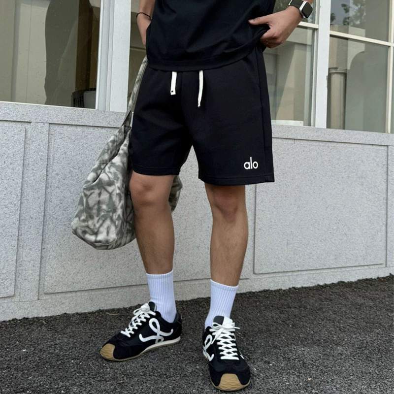 2025夏季新款短裤小aa潮牌字母高级百搭宽松五分裤男女同款