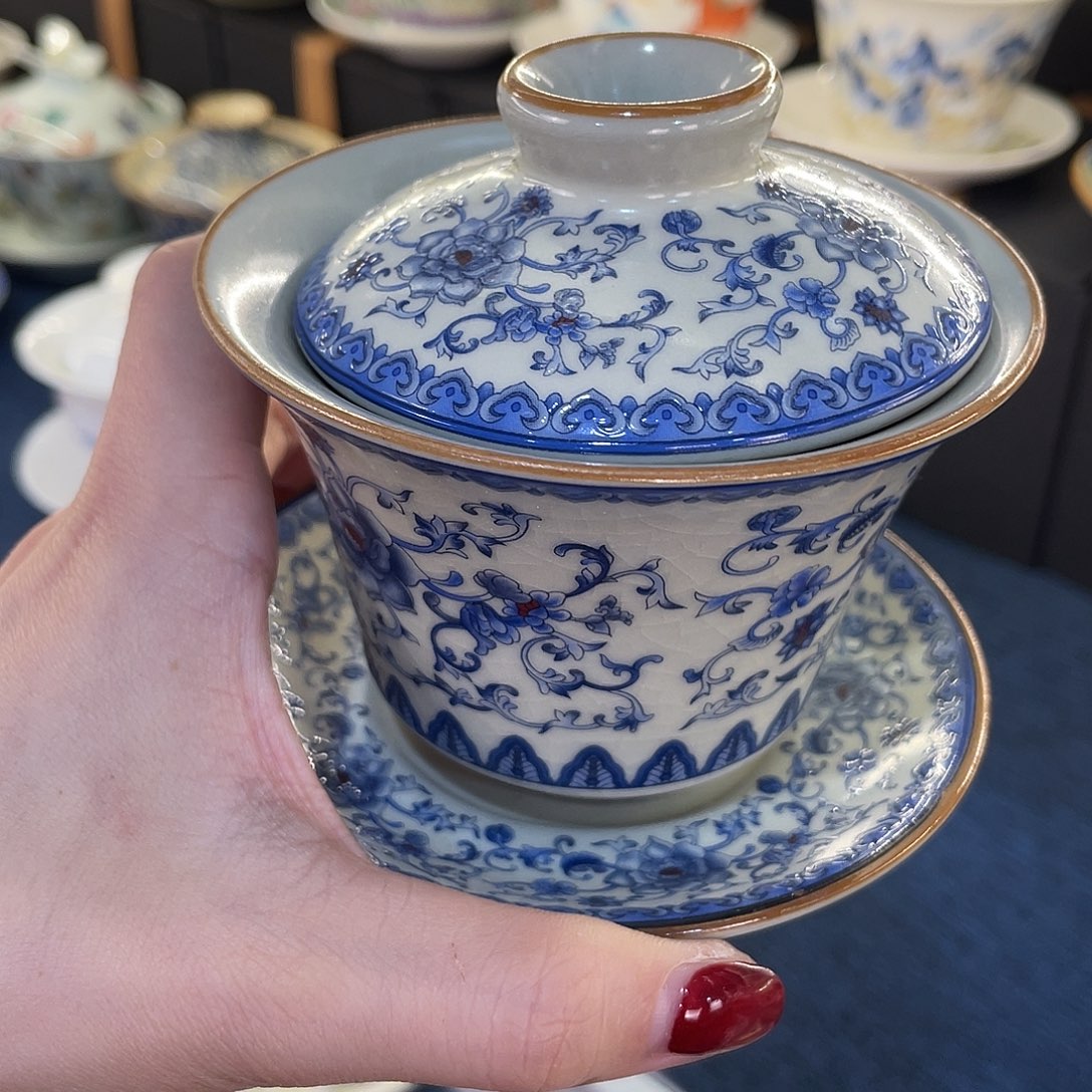 陶景德陶瓷盖碗茶具