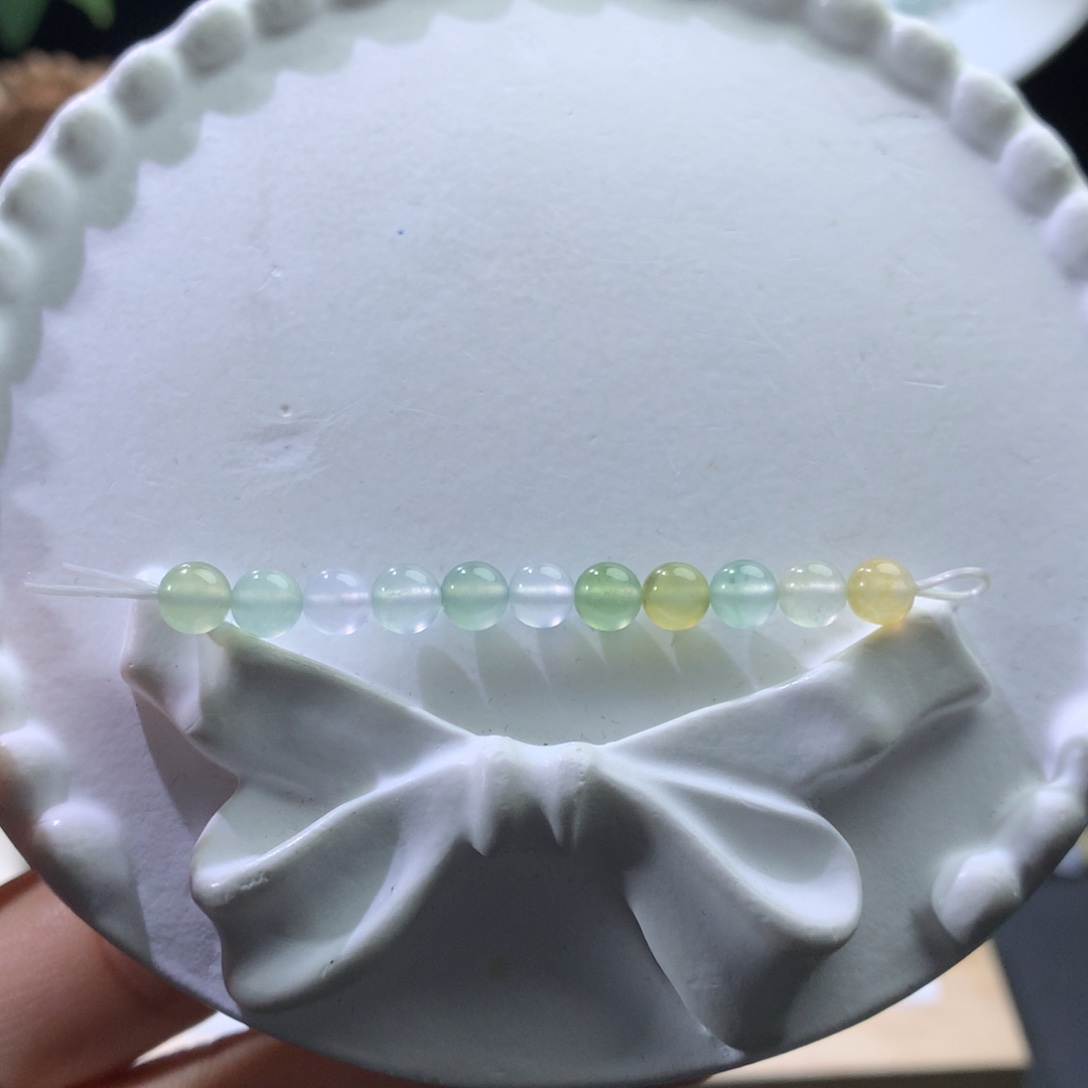 翡翠未镶嵌手链卡5+高货
