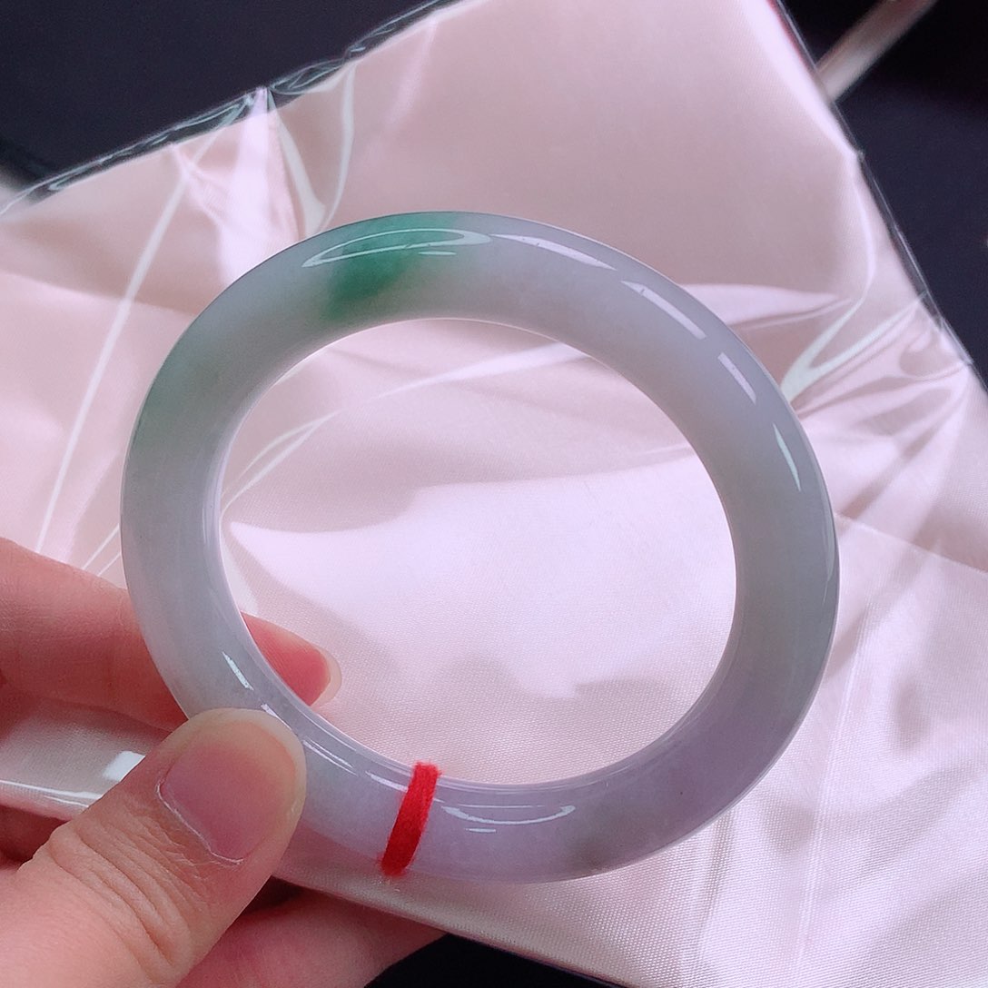 翡翠手镯未镶嵌56圆条