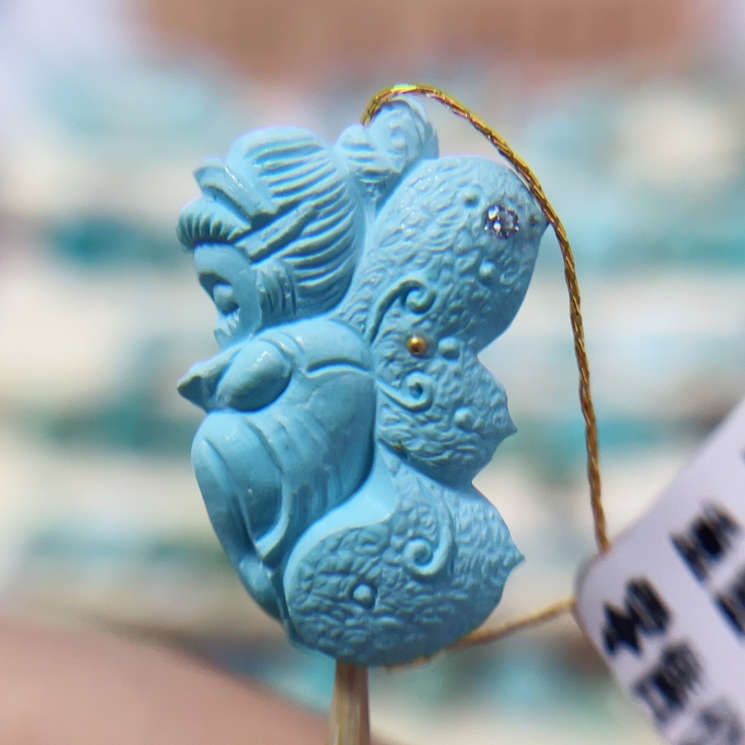 绿松石珠宝奇石未镶嵌