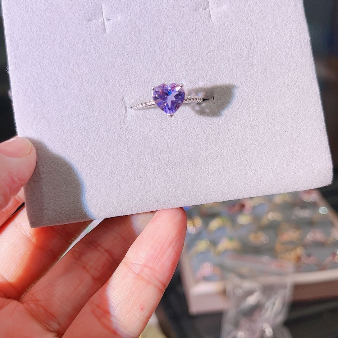 绿柱石耳饰银S925镶嵌