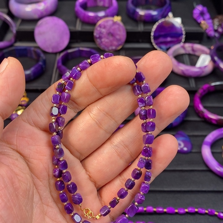 苏纪石（舒俱来）项链18K金镶嵌A***l