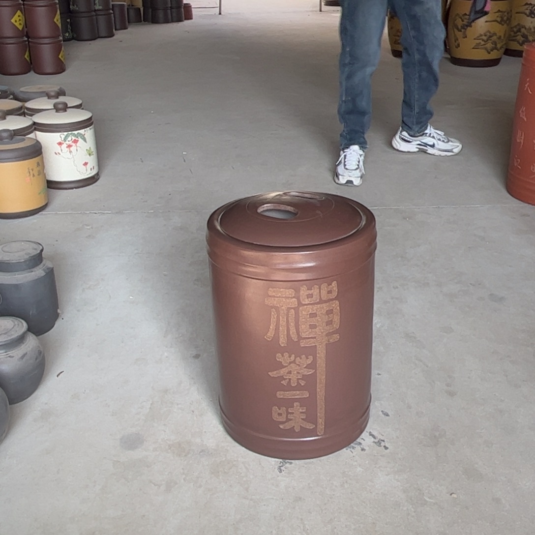 紫砂茶叶罐23 饼茶叶罐