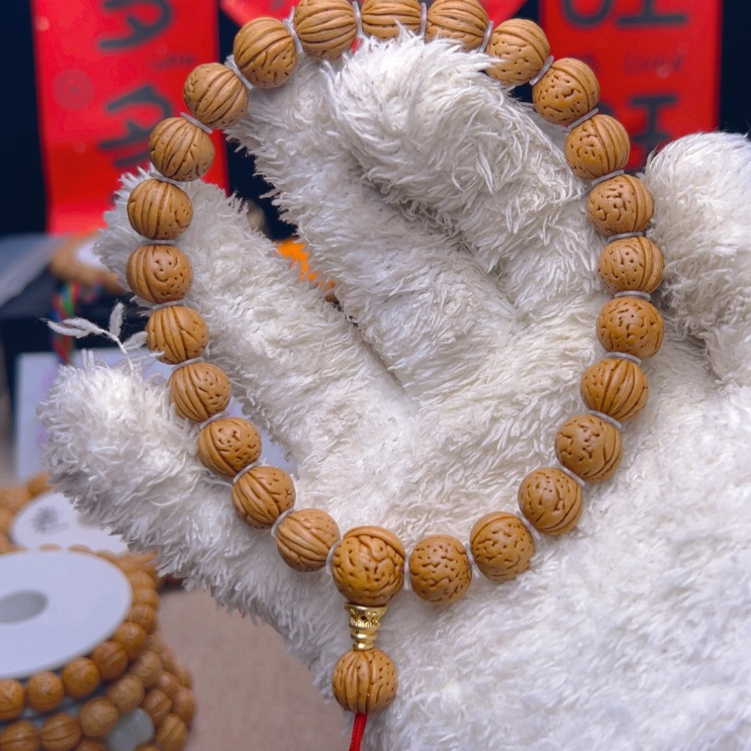 桃核手串雍*1.1肥脐红魔手持