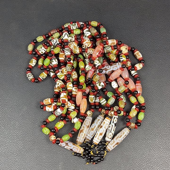 颈饰玛瑙未镶嵌T20瓷化九目带多宝项链发其一