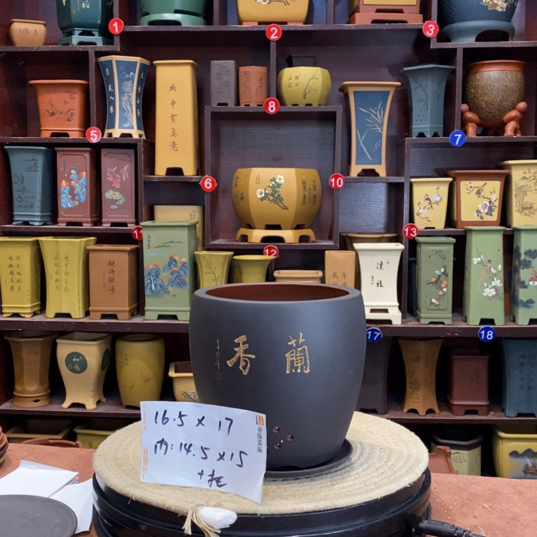 紫砂花盆紫砂花盆