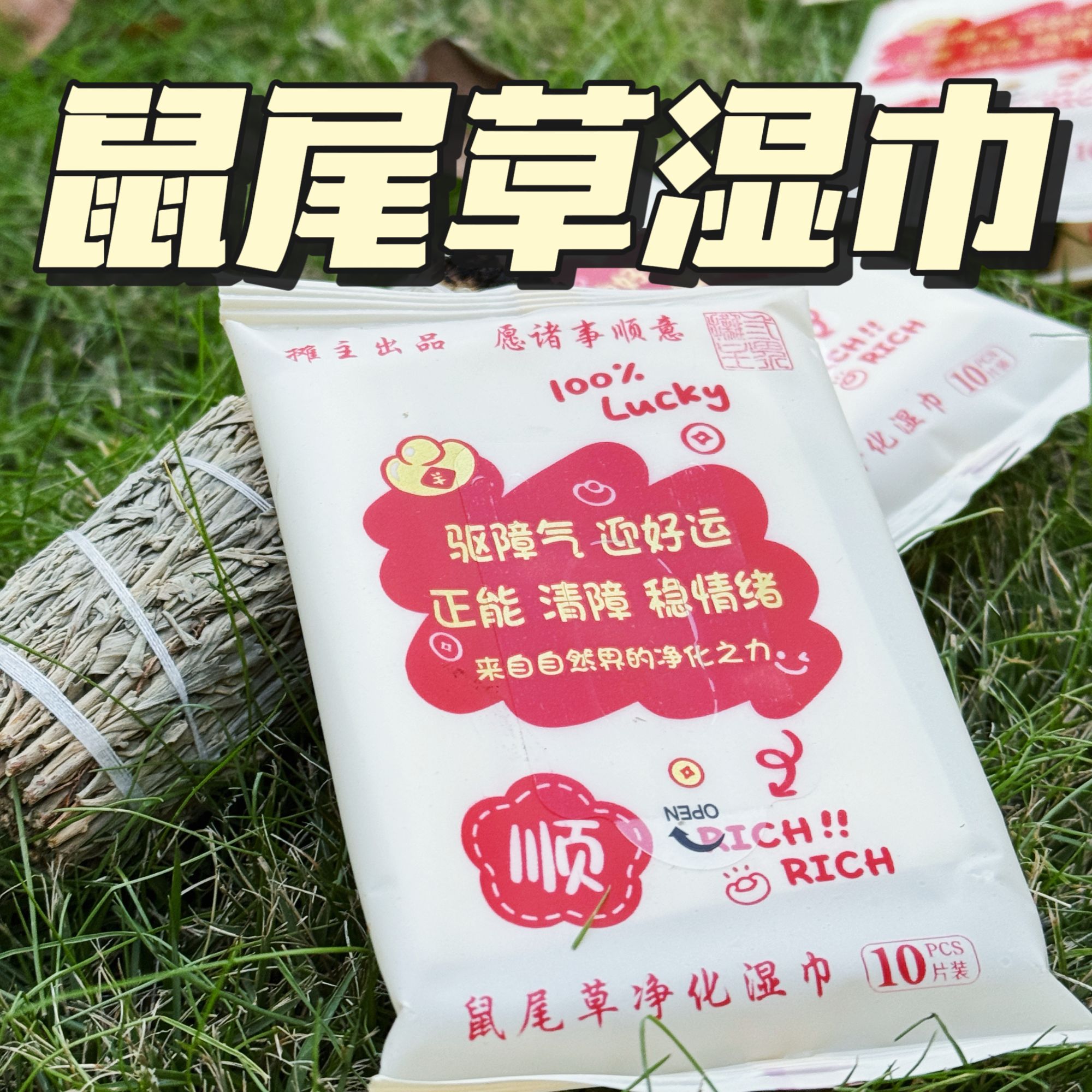 【摊主出品】鼠尾草湿巾  净化自然稳定 一盒12小包