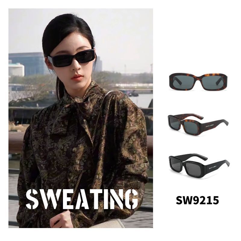 「SWEATING」新款时尚百搭复古方形墨镜修饰脸型