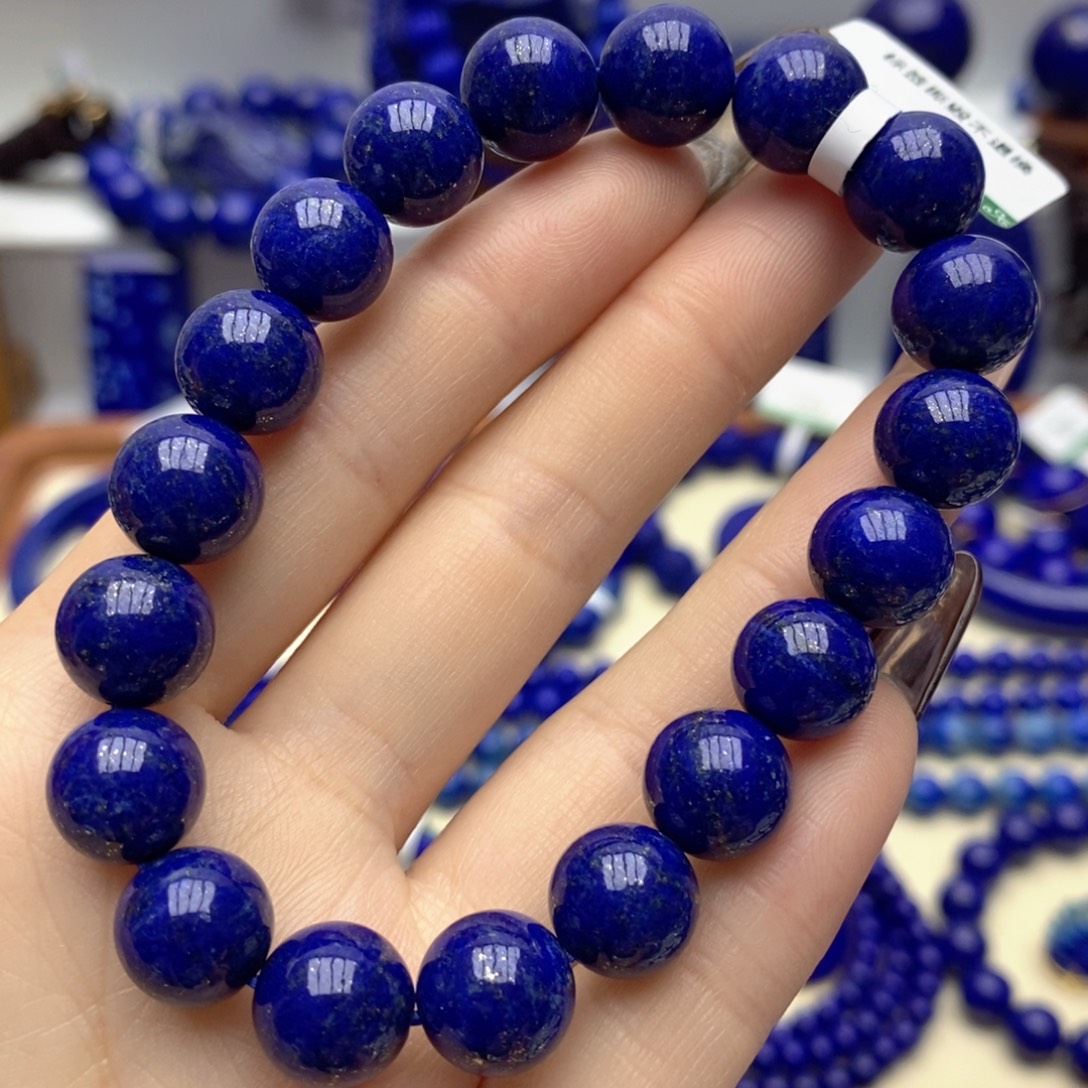 青金石未镶嵌手链10mm