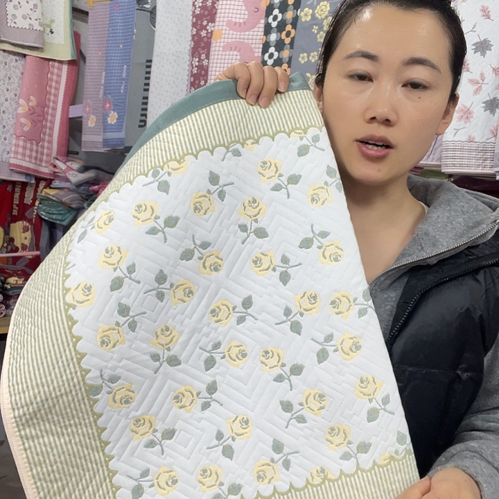 棉特价绿色玫瑰花