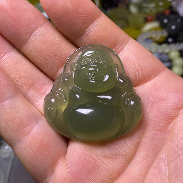 岫玉岫玉颈饰未镶嵌风**淡