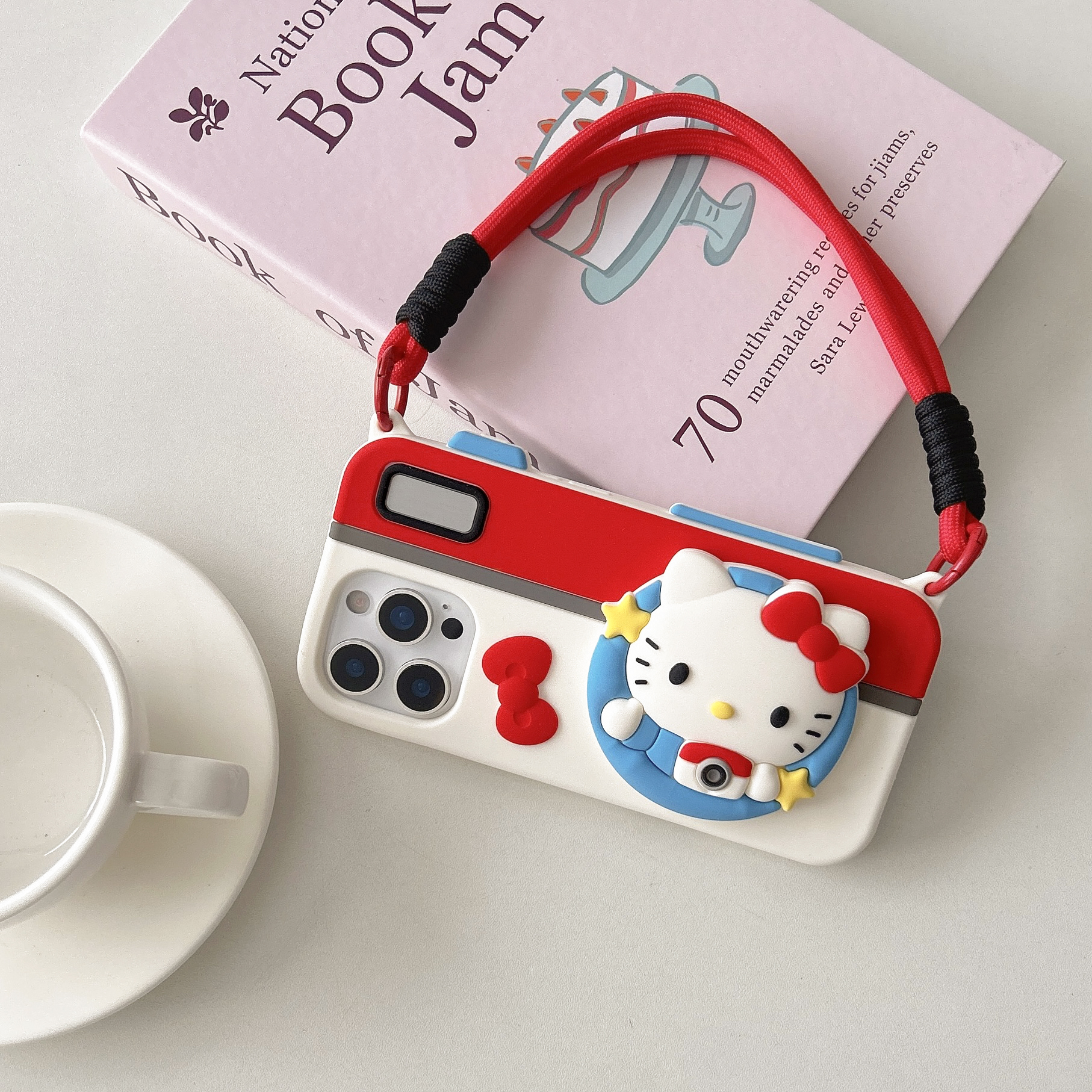 苹果|创意硅胶支架相机猫咪造型适用苹iPhone16立体硅胶手机壳