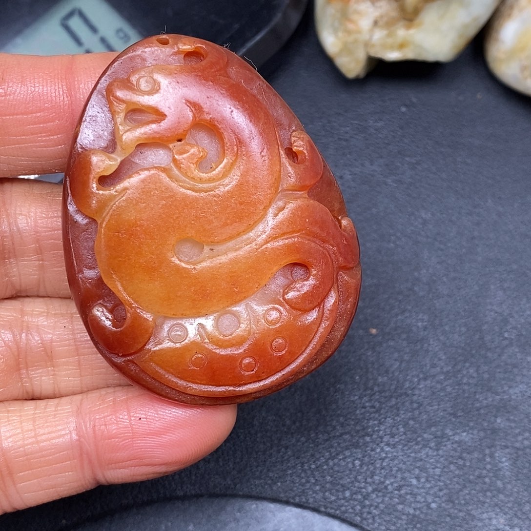 和田玉未镶嵌挂件