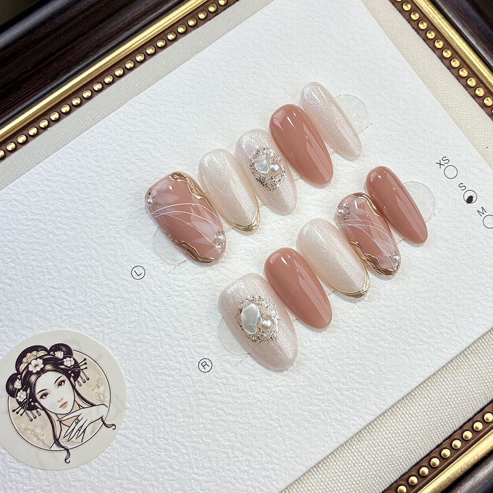 008【花缠云A】高品纯手工穿戴甲