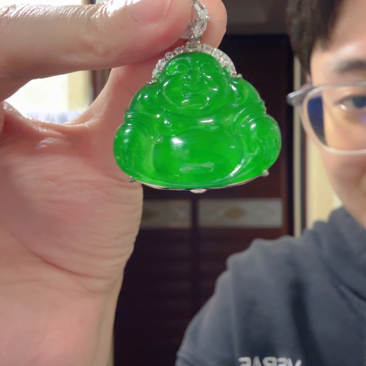 翡翠银S925镶嵌颈饰吊坠