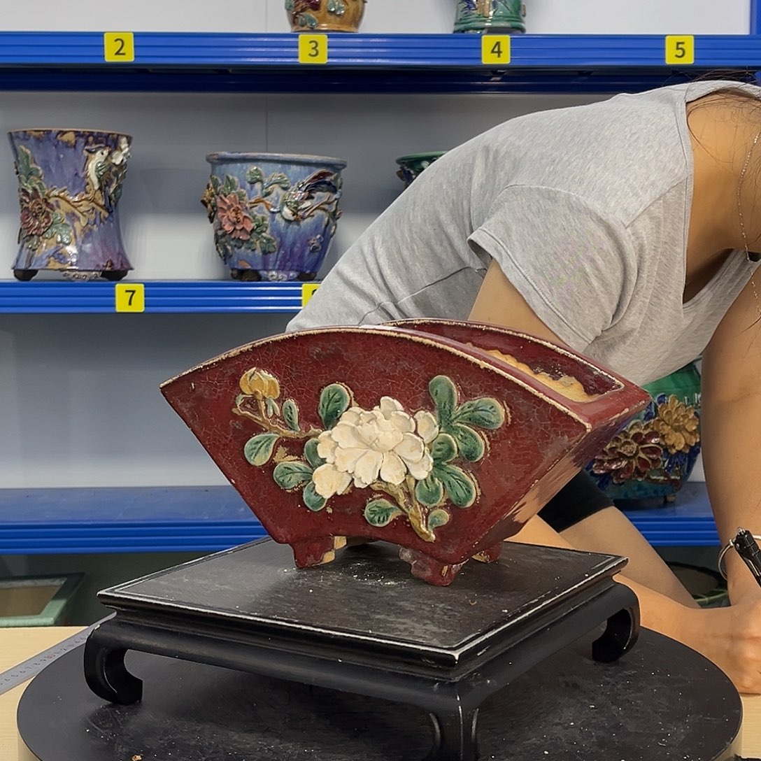 屠***版高温烧制石湾盆花盆