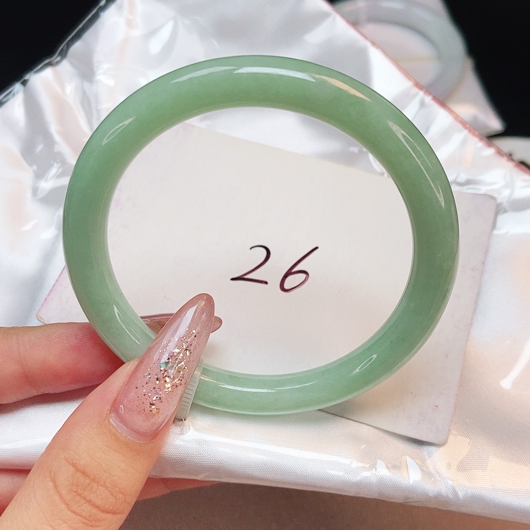 未镶嵌手镯翡翠【****】圆条54.55