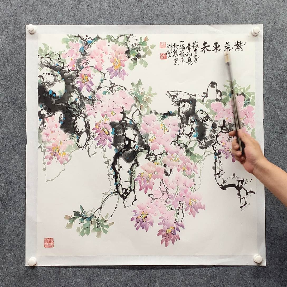 纸本手绘国画作品定制