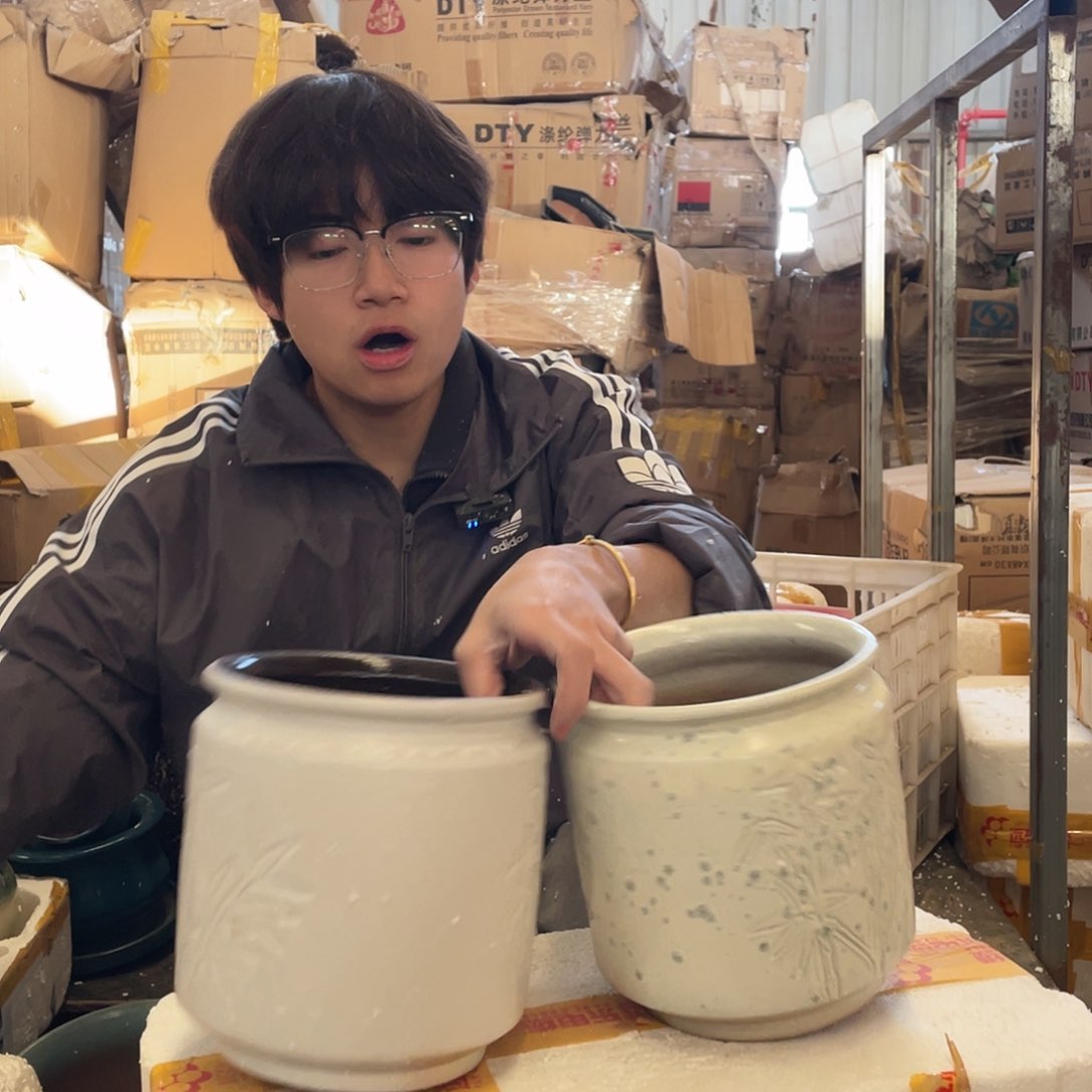 红陶宜兴紫砂花盆