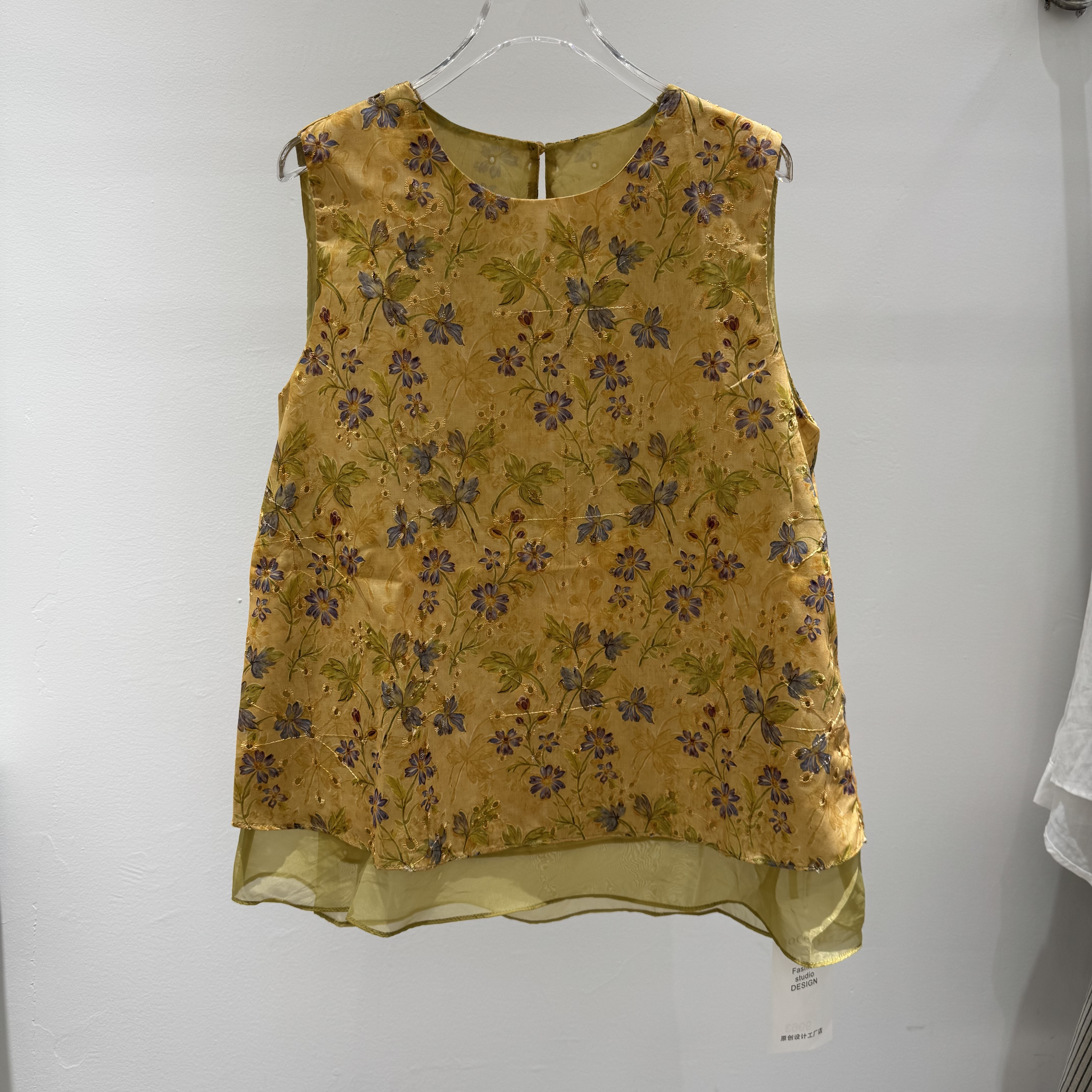 气质清新【杏花春雨】国风老钱风夏季新款休闲时尚气质设计感上衣