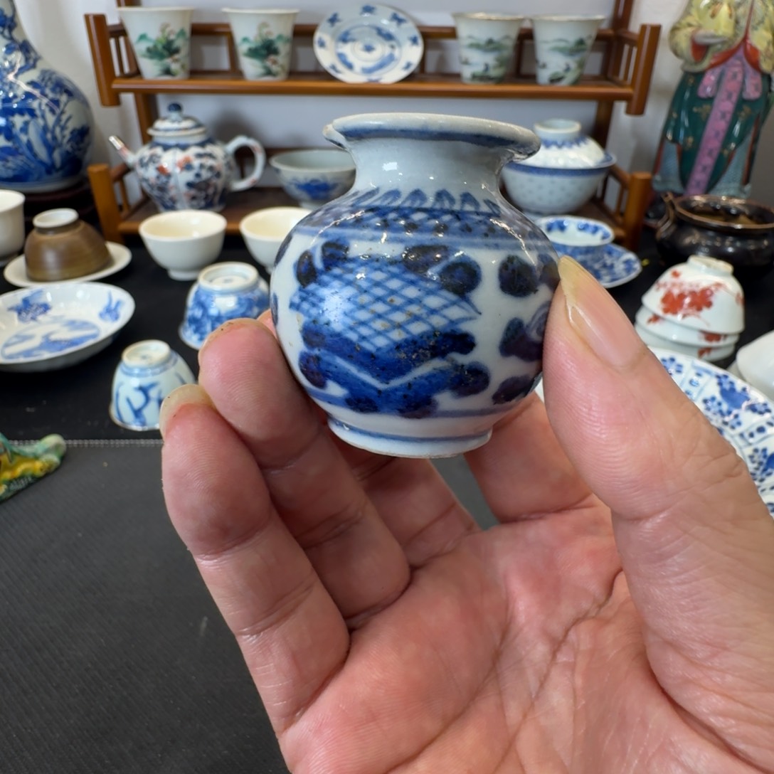 茶壶紫砂紫**砂青花瓷器